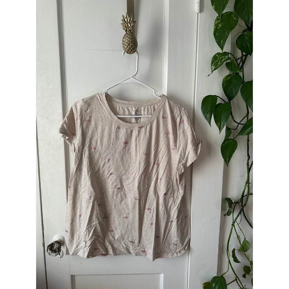 Sonoma women’s size X – large flamingo T-shirt